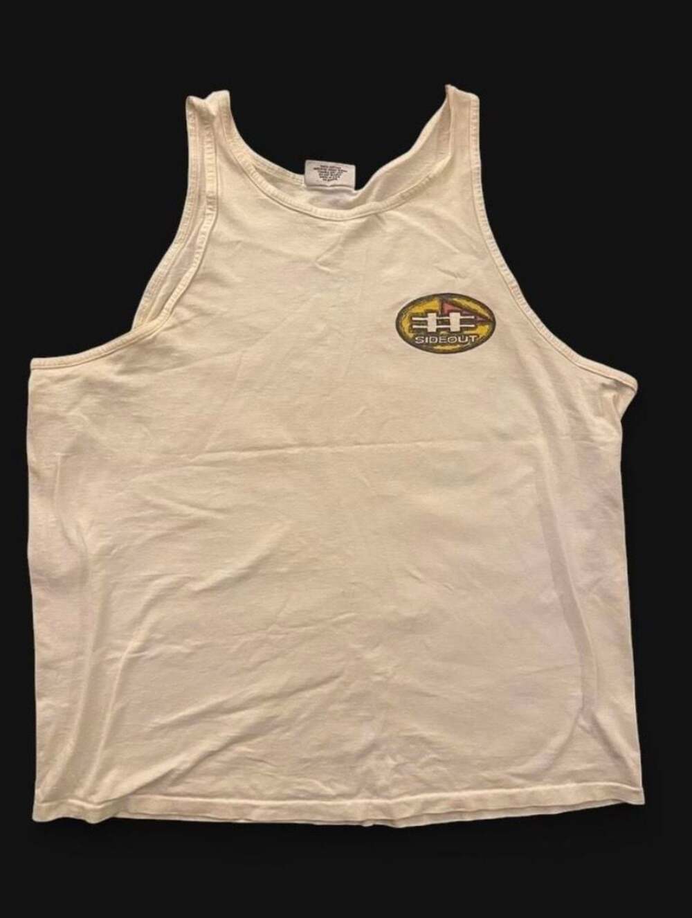 Vintage Sideout Sport Graphic Tank Top White XL